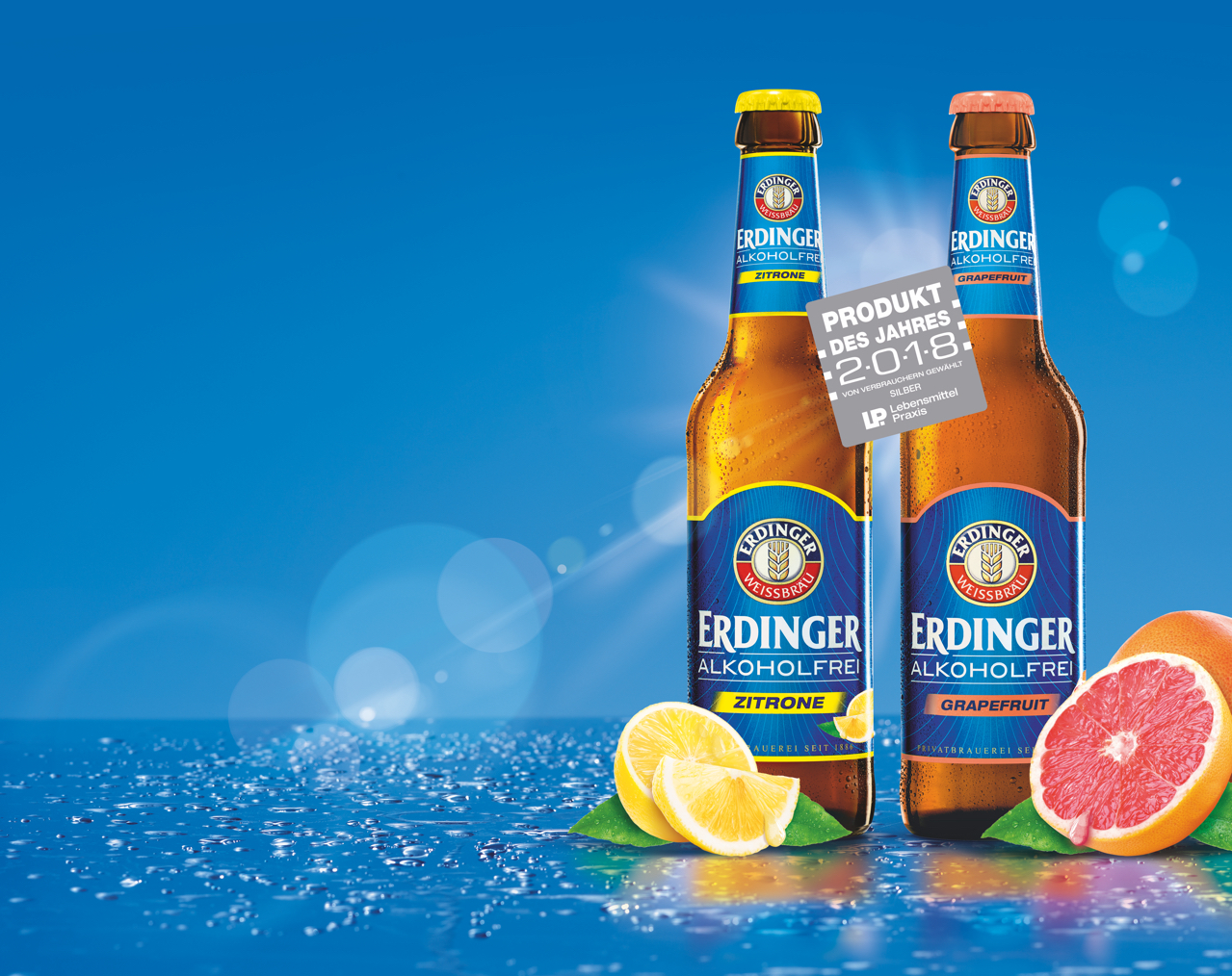 ERDINGER Weißbier Alkoholfrei Zitrone & Grapefruit