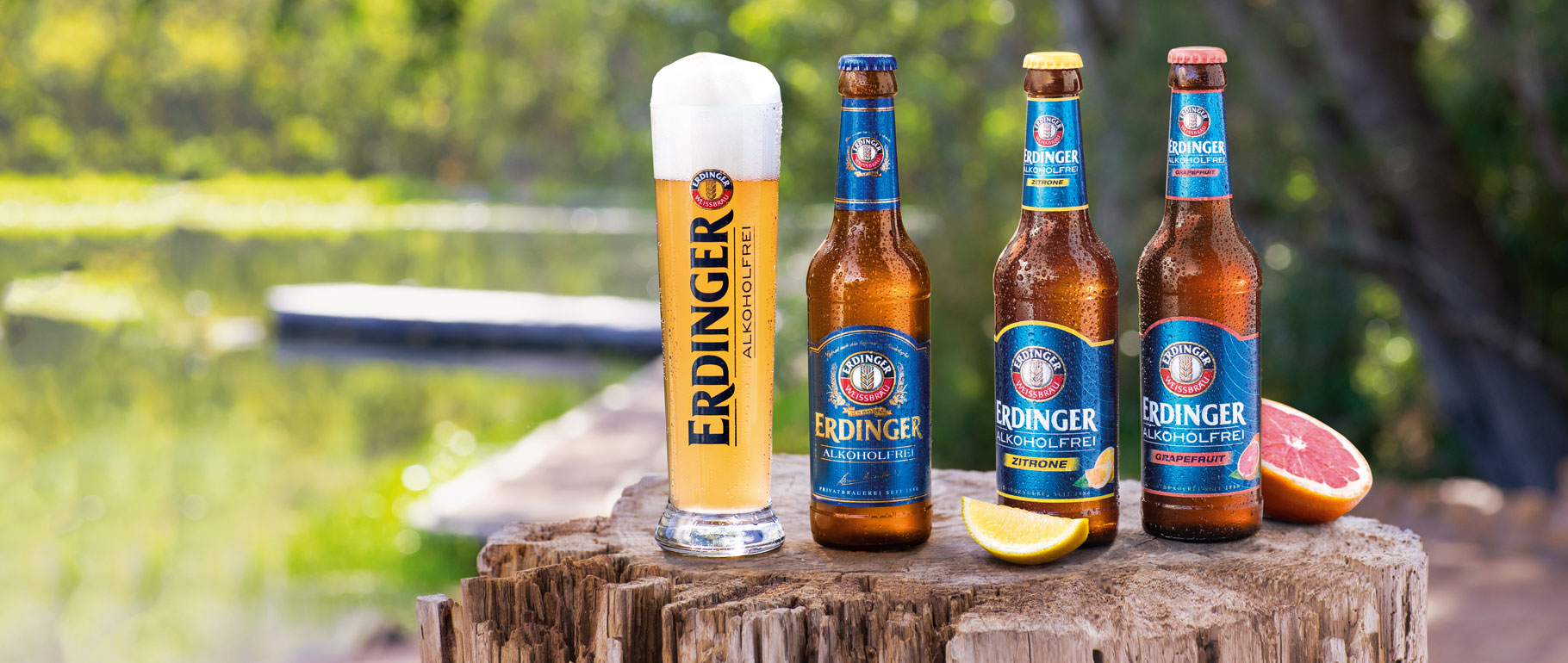 ERDINGER Alkoholfrei Zitrone Grapefruit ERDINGER Weißbier